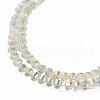 Electroplate Transparent Glass Beads Strands EGLA-N002-30-C10-2