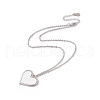 Sublimation Blank Aluminum Pendant Necklace X-NJEW-E020-02P-03-3