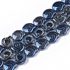 Electroplate Glass Beads Strands EGLA-S190-02B-1