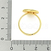 Rack Plating Brass Adjustable Ring Components FIND-T071-10G-3