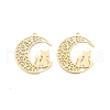 Ion Plating(IP) 201 Stainless Steel Pendants STAS-N098-093LG-3