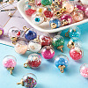 Kissitty Transparent Glass Globe Pendants GLAA-KS0001-02-4