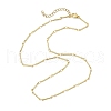 Brass Bar Link Chain Necklaces NJEW-JN04748-01-3