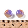 Two Tone Transparent Resin Beads RESI-S013-01A-2
