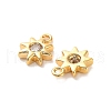 Brass Cubic Zirconia Charms KK-D300-03G-2