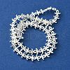 Electroplated Synthetic Non-Magnetic Hematite Beads Strands G-H020-A01-04-2