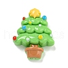 Christmas Opaque Resin Decoden Cabochons RESI-U006-04G-1