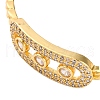 Rectangle Rack Plating Brass Micro Pave Cubic Zirconia Bracelets for Women BJEW-M040-07G-2