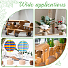 Unfinished Wood Discs WOOD-WH0022-24-5