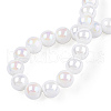 Electroplate Opaque Glass Beads Strands GLAA-T032-P6mm-AB02-2