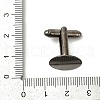Rack Plating Brass Cuff Button KK-E064-01B-3