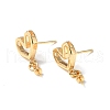 Brass Stud Earring Findings KK-B063-09G-1