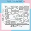 Carbon Steel Cutting Dies Stencils DIY-WH0309-1640-6