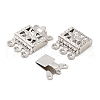 Brass Box Clasps KK-XCP0001-70P-2