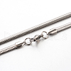 Tarnish Resistant 304 Stainless Steel Snake Chain Necklaces STAS-M174-006P-1