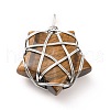 Natural Tger Eye Pendants G-D458-07P-03-RS-2