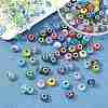 Mixed Styles Handmade Lampwork Glass European Beads LPDL-PH0001-03-WH-5