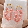 304 Stainless Steel Bohemia Stud Earrings EJEW-Z084-07G-02-2
