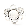 Natural Howlite Adjustable Rings RJEW-P043-01P-21-2
