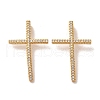 Brass Micro Pave Cubic Zirconia Pendants ZIRC-G146-19G-RS-1