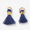 Polycotton(Polyester Cotton) Tassel Pendant Decorations FIND-S275-11G-1