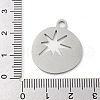 Non-Tarnish 304 Stainless Steel Pendants STAS-B056-26P-03-3
