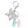 Butterfly Shape Resin & Acrylic Keychain KEYC-JKC01067-07-1