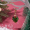Christmas Tree Glass Pendant Decorations HJEW-JM02018-2