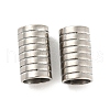 Non-Tarnish 201 Stainless Steel Tube Beads STAS-Z049-07P-1