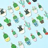 30Pcs 10 Styles Alloy Pendants ENAM-CJ0003-01-4