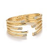 Crystal Rhinestone Cuff Bangle BJEW-K223-03KCG-2