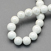 Pearlized Handmade Porcelain Round Beads PORC-S489-8mm-01-2