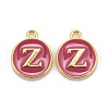 Golden Plated Alloy Enamel Charms X-ENAM-S118-08Z-1