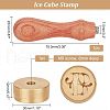 Olycraft 1Pc Brass Stamp Head DIY-OC0008-30B-2