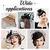 Polyester Birdcage Bridal Veil Netting with Chenille Dot AJEW-WH0471-103C-04-6