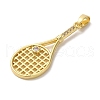 Brass Micro Pave Cubic Zirconia Pendants KK-S391-07G-02-2