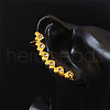 Rhinestone Cuff Earrings for Girl Women Gift EJEW-B042-02G-A-1