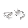 Rack Plating Brass Earring Findings KK-S405-05P-2