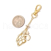 Moon Alloy Swivel Lobster Claw Clasps & Brass Cable Chains AJEW-JB01336-02-3