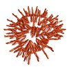 Opaque Acrylic Imitation Coral Beads Strands SACR-P033-01A-08-3