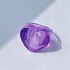 Heart Resin Finger Rings for Women WGCE13C-03-1