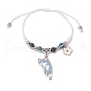 Natural Apatite Beads Braided Bead Bracelets BJEW-TA00621-02-2