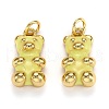 Real 18K Gold Plated Brass Pendants KK-L206-001A-G-1