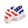 Independence Day Silicone Focal Beads SIL-R147-01B-2