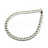 Tarnish Resistant 304 Stainless Steel Curb Chain/Twisted Chain Bracelets STAS-A028-B123P-1