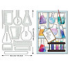 Laboratory Theme Carbon Steel Cutting Dies Stencils DIY-WH0309-1426-2