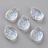 Embossed Glass Rhinestone Pendants GLAA-J101-05B-001MO-1