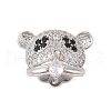 Brass Micro Pave Clear Cubic Zirconia Peg Bails KK-B111-01P-1