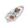Halloween Theme Opaque Printed Acrylic Pendants SACR-S034-07A-2