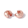 Brass Crimp Beads Covers KK-P219-05D-RG-2